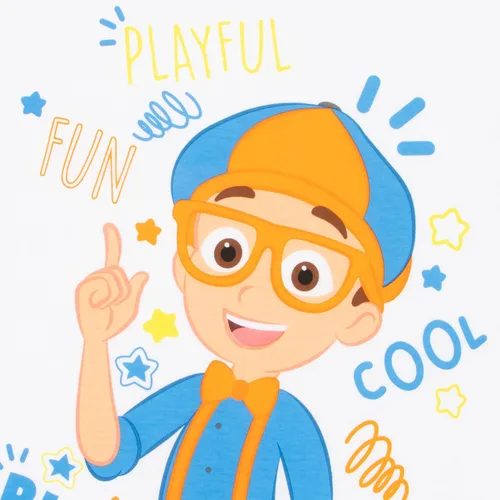 Vista 6 de Blippi Camiseta Camisas para niños Camiseta 100% algodón Tallas 2T-8