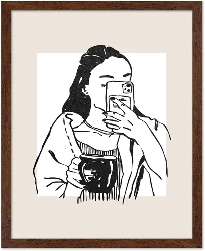 Vista 136 de Poster Master Faces Poster - Retro Women Print - Portrait Art - Sketch Illustration - Abstract Artwork - Woman Design - Chic Boho Design - Great