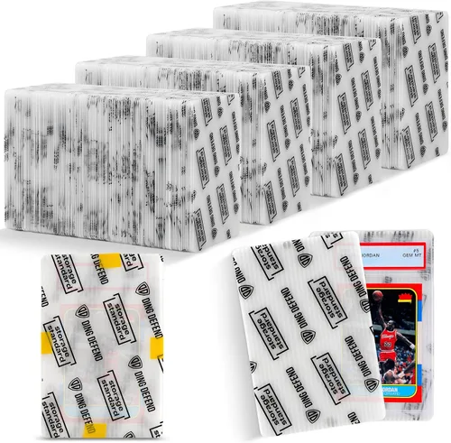 Vista 9 de Protectores de Tarjetas para Cartas Coleccionables, Suministros de Envío, Paquete de 110 Fundas de Tarjetas Graduadas de 4'' x 6'' para Insertos