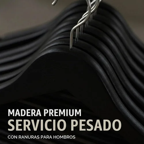 Vista 6 de Utopia Home Perchas de Madera Premium Paquete de 30 – Percha de Abrigo Duradera y Delgada – Percha para Trajes con Gancho Giratorio de 360 Grados