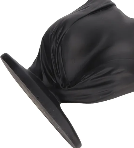 Vista 7 de Earring Mannequin Holder, Jewelry Display Stand, Resin Bust Necklace Display with Large Space, Lightweight Elegant Black Mannequin Stand for Store