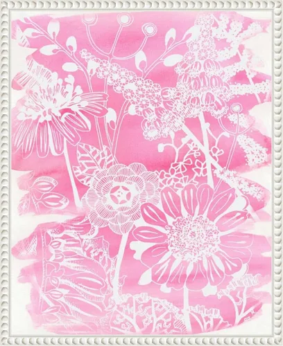 Vista 12 de Amanti Art Lienzo enmarcado para pared, 20 x 16 pulgadas, ramo fucsia II de Chariklia Zarris, lienzo enmarcado para pared, obras de arte de flores