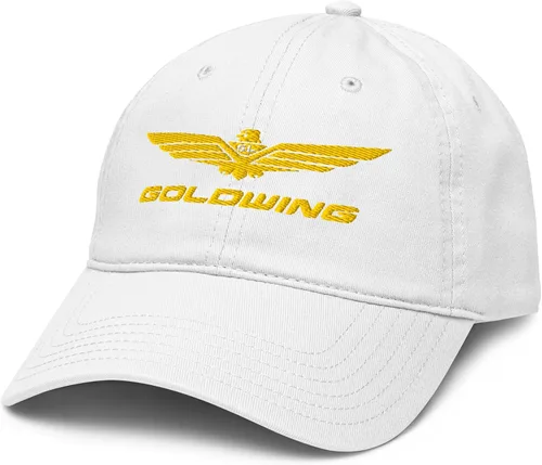 Vista 23 de Honda Gorro de béisbol ajustable con logotipo de Goldwing, Azul marino
