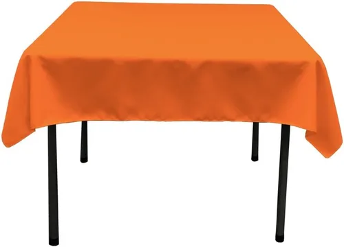 Vista 146 de LA Linen. Mantel cuadrado de popelina de poliéster