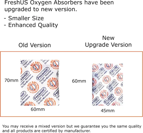 Vista 3 de FreshUS - Absorbedor de oxígeno para uso doméstico, almacenamiento de alimentos a largo plazo, Blanco
