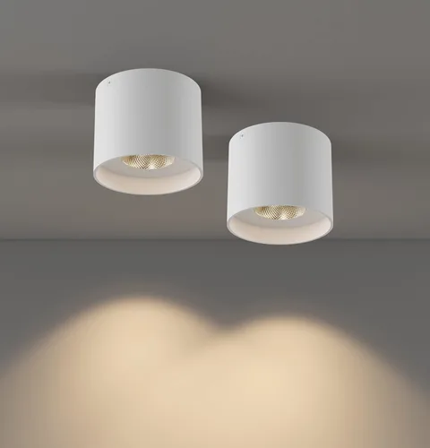 Vista 10 de Lámpara de Techo, Luces de Techo de Montaje al Ras LED Regulables Luz de Techo Cilíndrica Luz Puntual para Sala de Estar Pasillo Cocina Comedor
