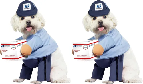 Vista 3 de USPS Mail Carrier - Disfraz para perro, talla XS
