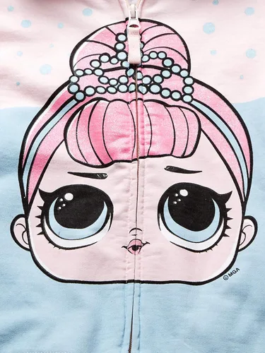 Vista 3 de LOL Surprise Sudadera con capucha para niña The Glitterati Crystal Queen con cremallera