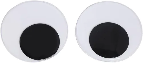 Vista 9 de DECORA Ojos Saltones Móviles de Plástico de Gran Tamaño de 3 Pulgadas con Autoadhesivo para Manualidades, Juego de 4 Cd086s1p1