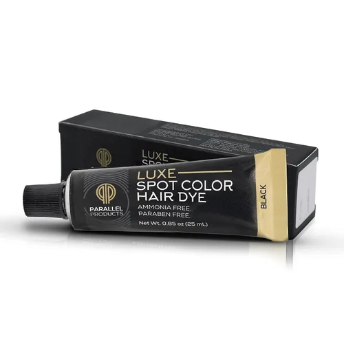 Vista 8 de Parallel Products - Luxe Color (negro) - Tinte para el cabello crema - 0.8 fl oz - Tinte para colorear manchas profesional - Cubre el cabello gris