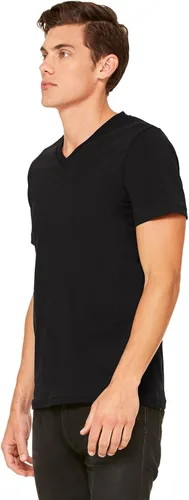 Vista 4 de Bella + Canvas - Camiseta de manga corta para hombre (cuello en V)