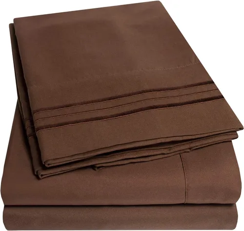 Vista 7 de 1500 Supreme Collection Juego de Sábanas de Bolsillo Extra Profundo - Sábanas de Cama Suaves de Lujo, Sin Arrugas, Ropa de Cama, Más de 40