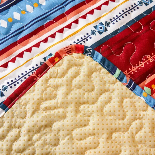 Vista 5 de EVENHUG Funda de sofá de 2 plazas estilo bohemio, lavable, funda protectora de muebles con correas elásticas para mascotas, niños, perros y gatos