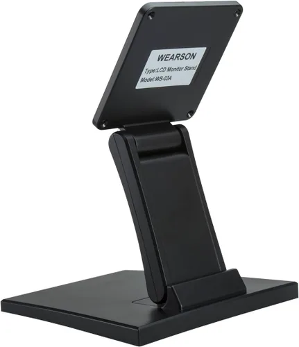 Vista 2 de WEARSON WS-03A Soporte Ajustable para TV LCD Plegable, Soporte de Escritorio de Metal para Monitor con Agujero VESA 75x75mm y 100x100mm