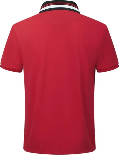 Vista 3 de GEEK LIGHTING Polo para hombre de manga corta con cuello casual de golf