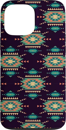 Vista 24 de Unique Western Black Turquoise Navajo Aztec Pattern Case for iPhone 17
