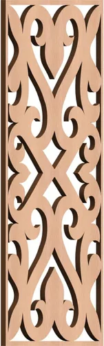 Vista 118 de Keene Paneles de pared decorativos de madera con calado, 9 3/8 pulgadas de ancho x 24 3/8 pulgadas de alto x 1/4 de alto, abedul Birch