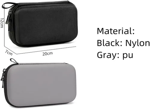 Vista 4 de Funda de transporte para DJI Osmo Pocket 3, bolsa de almacenamiento protectora para funda de cámara de cardán de bolsillo 3, bolsa de embrague Gris