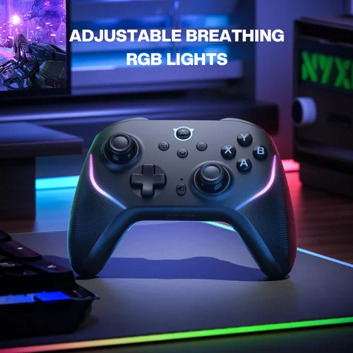Vista 9 de NYXI Master P1 Wireless PC Controller, Dual-Mode Triggers, Hall Effect Joystick, 1000Hz Polling Rate, Mute control, 6-Axis Gyro, Turbo, Lockable