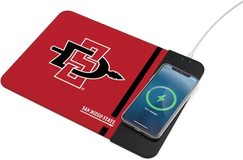 Vista 66 de SOAR NCAA Almohadilla de ratón unisex con carga inalámbrica para teléfono celular