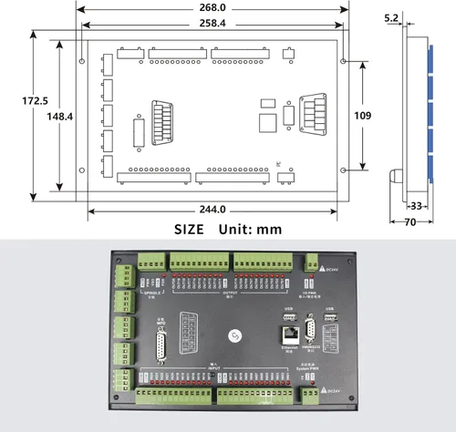Vista 3 de CNCTOPBAOS Sistema de controlador CNC experto DDCS de 5 ejes, 1000 KHz sin conexión de soporte solo servo/motor paso a paso PLC de control