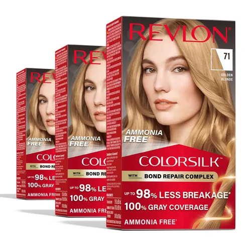 Vista 19 de Revlon ColorSilk with Bond Repair Complex, color permanente para el cabello rubio, cobertura 100 % de las canas, tinte para el cabello sin amoníaco