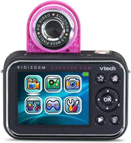 Vista 4 de VTech KidiZoom Creator Cam, Rosa con Brillantina