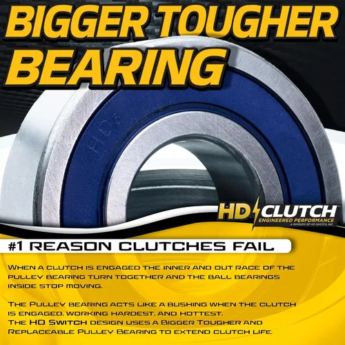 Vista 4 de HD Switch HiTorque 210 pies libras (OEM es 125) BIGBearing PTO Clutch 917-05184 se adapta a Cub Cadet Tank L48 L54 L60 S60 X600 Z500 Z700 X648, X654