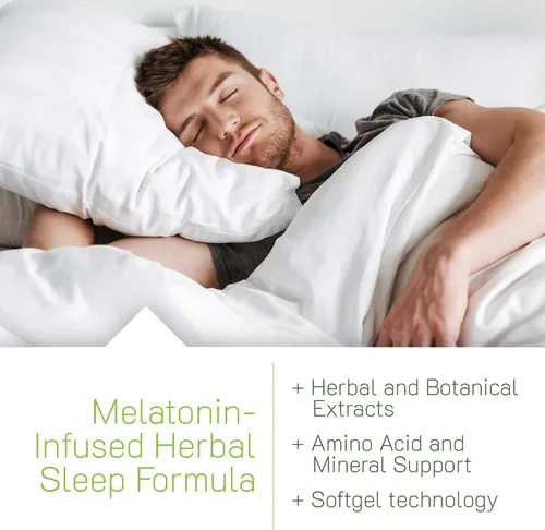 Vista 4 de Irwin Naturals Power to Sleep PM – 6 mg de melatonina, GABA, Ashwagandha, raíz de valeriana y L-teanina suplementos para hombres y mujeres – Apoya