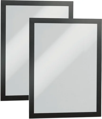 Vista 10 de Durable Duraframe 476801 - Marco magnético autoadhesivo, tamaño carta, 2 unidades, color negro, Negro