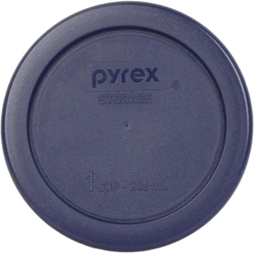 Vista 4 de Pyrex Juego de 6 tapas azules para almacenamiento de alimentos, fabricado