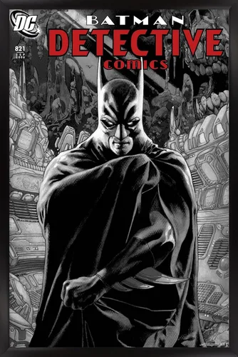 Vista 9 de Trends International DC Comics Batman - Póster de Batman Detective Comics #821 Versión enmarcada Barnwood