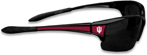 Vista 9 de Gafas de sol deportivas negras estilo élite con logotipo en las esquinas