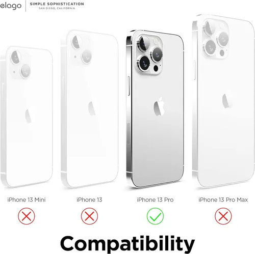 Vista 8 de elago Funda Glide Armor diseñada para iPhone 13 Pro, protección contra caídas, cubierta de TPU protectora a prueba de golpes, piezas mejoradas a