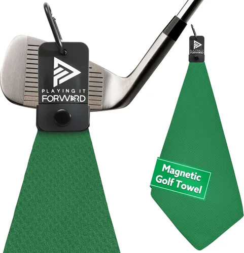 Vista 21 de Toallas de golf magnéticas para bolsas de golf con clip y imán ultra fuerte - Toalla de microfibra con tejido de gofre para sujeción segura