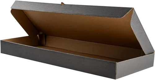 Vista 145 de Restaurantware - Cajas para pizza, 50 unidades, 14 x 7 x 1.5 pulgadas, embalaje de papel de cartón corrugado con bloqueo de pestañas, resistente a