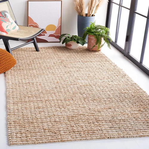 Vista 16 de SAFAVIEH Alfombra de área de 2 x 3 pulgadas, colección de fibra natural, marfil, yute hecho a mano, estilo granja, pelo grueso texturizado grueso