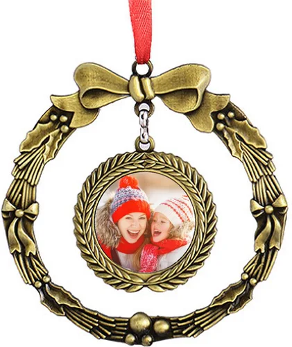 Vista 13 de Adornos personalizados de Navidad con foto/nombre, adornos personalizados de Navidad 2024, impresión de doble cara para árbol de Navidad, hogar