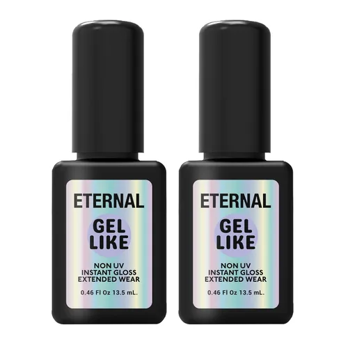 Vista 14 de Eternal Capa superior de secado rápido Sellador de esmalte de uñas de alto brillo de secado rápido, acabado transparente resistente a las manchas
