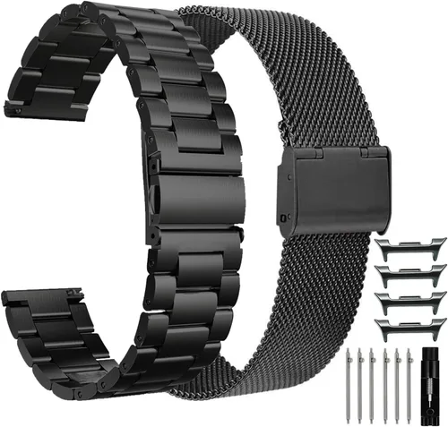 Vista 14 de Valkit - Correa compatible con Galaxy Watch Negro y Negro