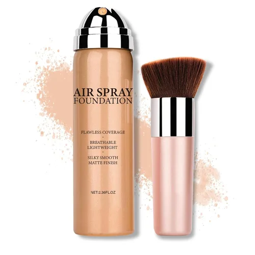 Vista 12 de Base líquida de cobertura completa, maquillaje facial impecable mate - mediano Base ligera de textura cremosa, hidratante y suavizante, a prueba