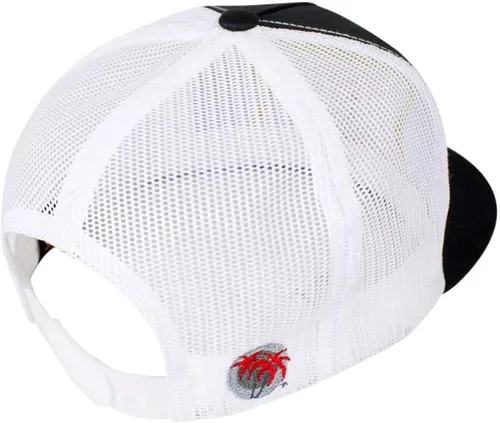 Vista 2 de Biscuit Classic Snapback Trucker Gorra de béisbol negroblanco