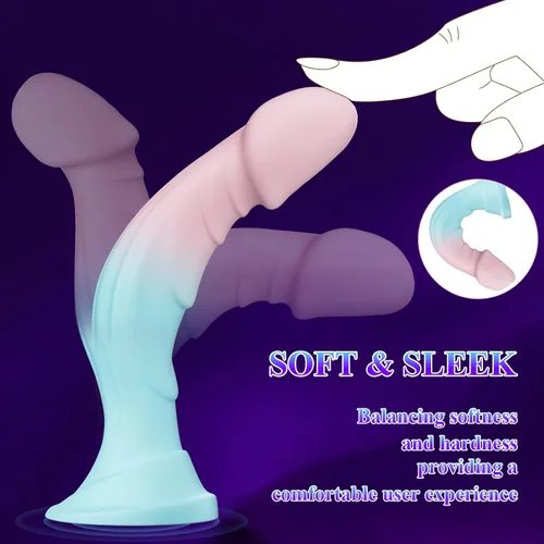 Vista 4 de Consolador de juguetes sexuales para mujer, consolador realista de silicona de 7.5 pulgadas con ventosa para mujeres, vagina, sexo anal, 9