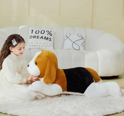 Vista 6 de IKASA Juguete de peluche gigante para perro, cachorro grande y grande, juguetes suaves, tamaño enorme, 30 pulgadas, lindo peluche mullido