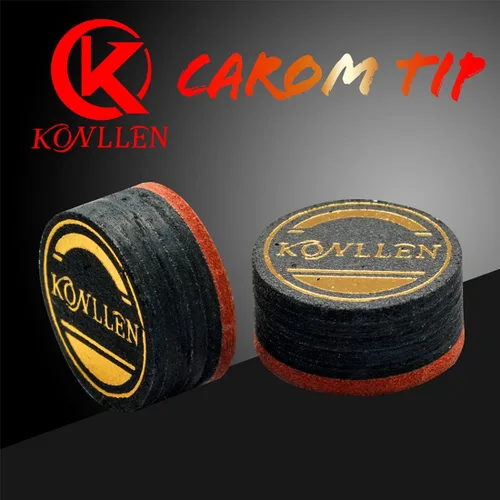Vista 9 de KONLLEN Billar de billar de billar de 0.551 in, 8 capas de piel para taco profesional, accesorios de billar duraderos Laminated leather
