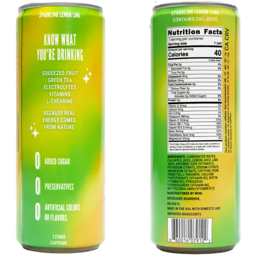 Vista 3 de LivReal Clean Energy Drink – Té Verde Orgánico Cafeína 125mg + L-Teanina 100mg – Fruta Real, Sin Edulcorantes ni Saborizantes – Vitamina C
