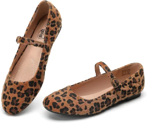 Vista 11 de Trary Mary Jane - Zapatos planos de ballet, zapatos planos negros para mujer, con correa de tobillo, cómodos y elegantes