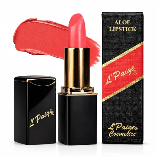 Vista 7 de L'Paige L02 - GRAPE ICE Designer Lipstick Base de aloe vera, de larga duración, hidratante Morado claro con acabado helado iridiscente