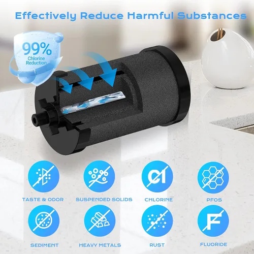 Vista 2 de Filtro 2387 Pro, certificado NSF/ANSI 42 para reemplazo de filtro de agua Alexapure, filtro de agua de 5000 galones compatible con el sistema