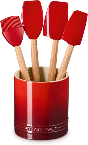 Vista 25 de Le Creuset Silicone Signature - Espátula mediana, sal marina Sea Salt
